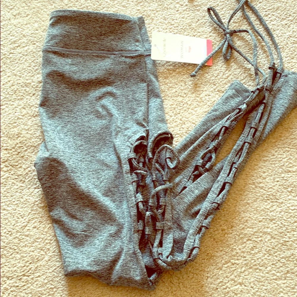 Gray high waist leggings size small